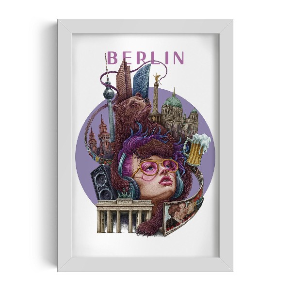 Tablou cu rama alba Berlin