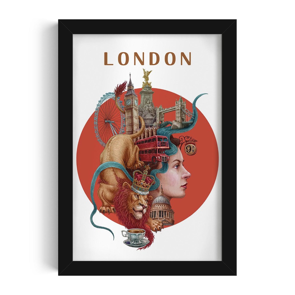 Tablou cu rama neagra de Alicja Kocurek Londra