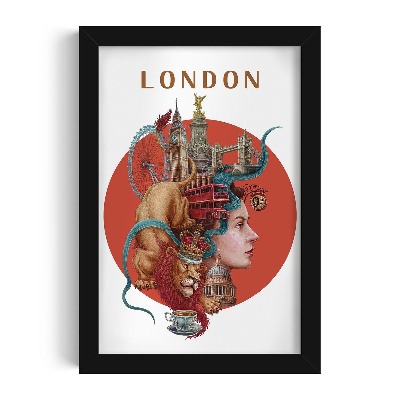 Tablou cu rama neagra de Alicja Kocurek Londra