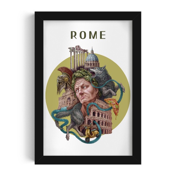 Tablou cu rama neagra de Alicja Kocurek Roma