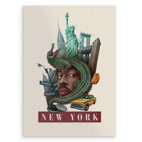 Tablou fara rama New York Vintage