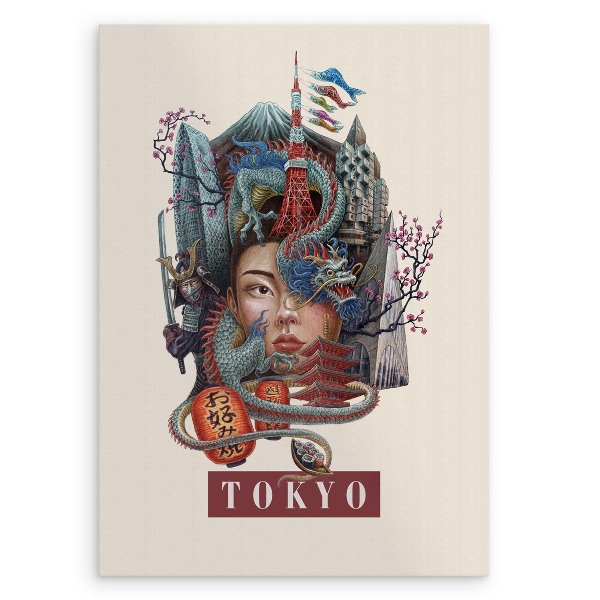 Tablou fara rama de alicja kocurek Tokyo Vintage