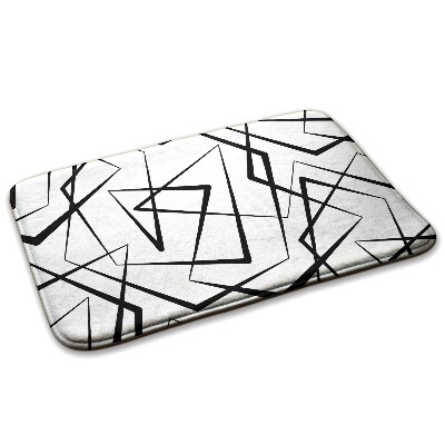  Covor hol Linii geometrice abstracte negre