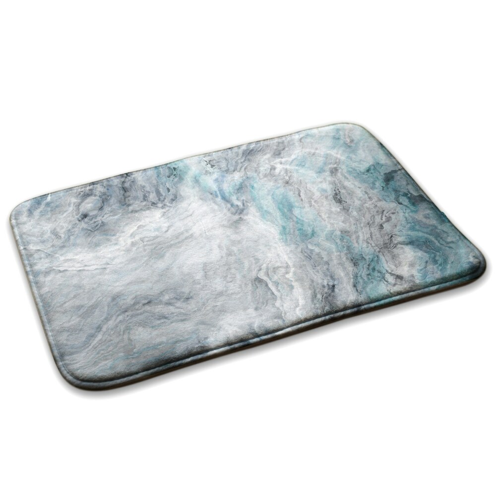  Covor antiderapant Model de marmură în nuanțe de gri și albastru