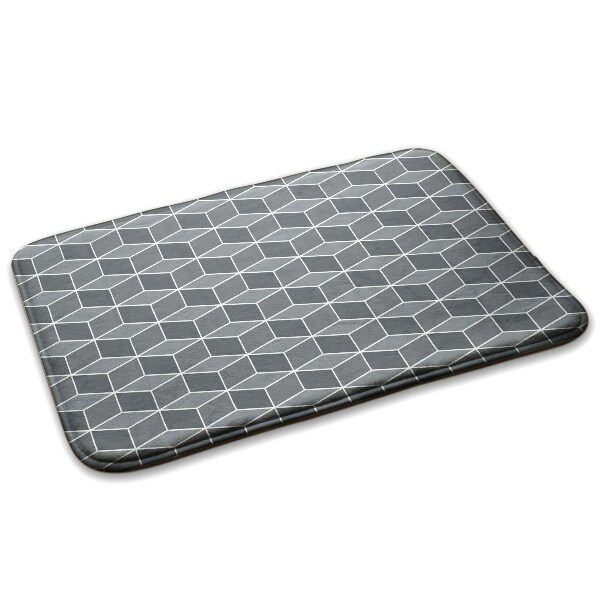 Covor mic dormitor Model geometric cu cuburi