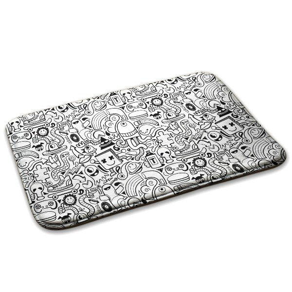 Covor antiderapant Model de doodle