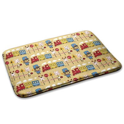  Covor copii Trenul și ursulețul de pluș