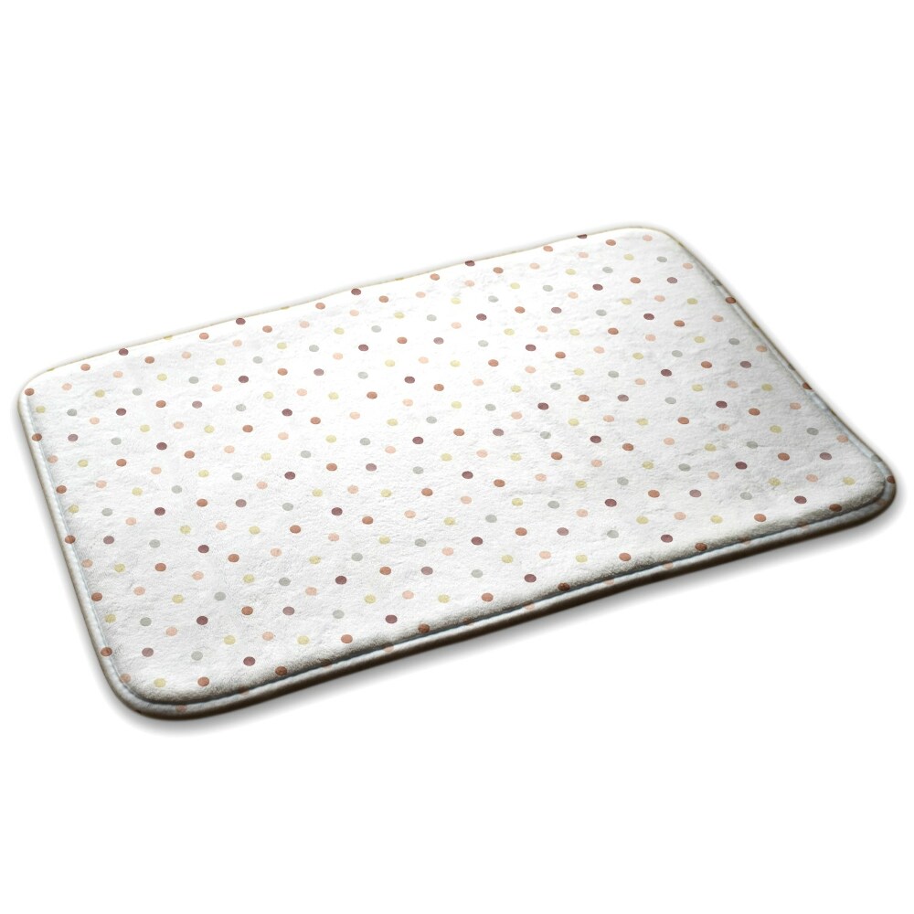  Covor hol Puncte colorate pe fundal alb