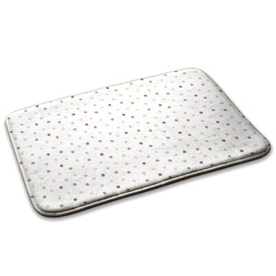  Covor hol Puncte colorate pe fundal alb