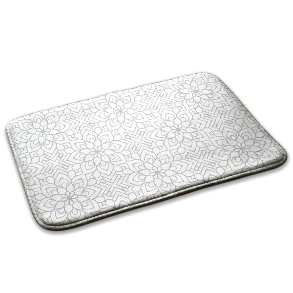 Covor dormitor Model floral geometric