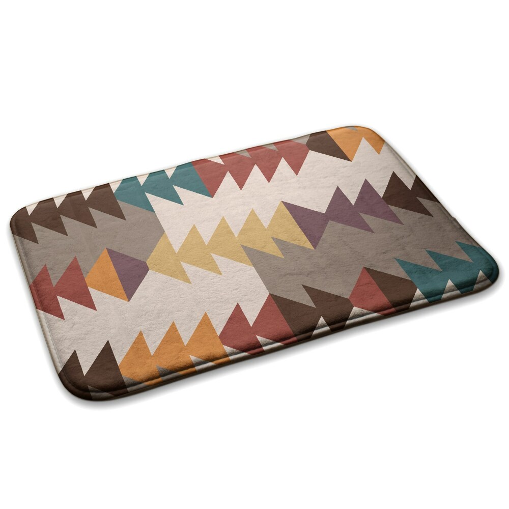  Covor copii Zigzaguri și triunghiuri colorate