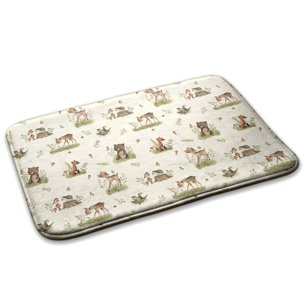  Covor copii Animale și plante de pădure