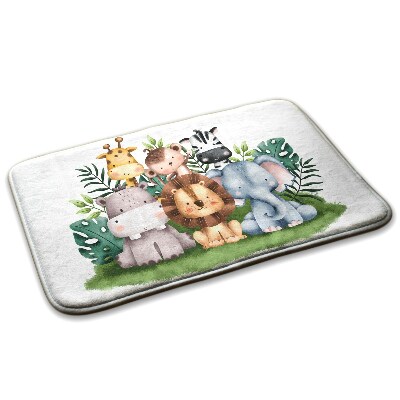  Covor copii Animale din junglă pe iarbă