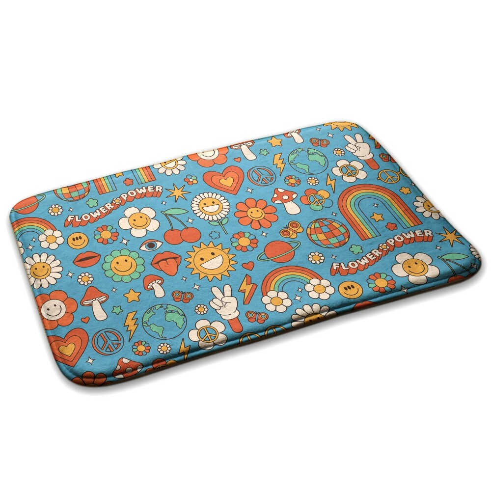  Covor bucătărie confortabil Flori și simboluri