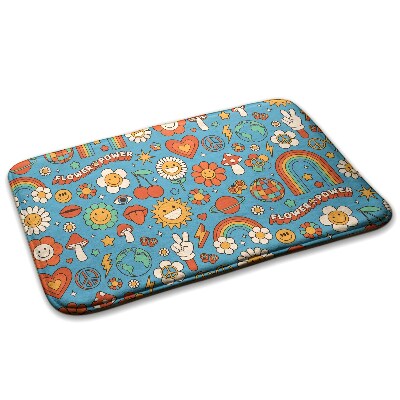  Covor bucătărie confortabil Flori și simboluri