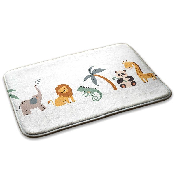 Covor antiderapant Animale și palmier