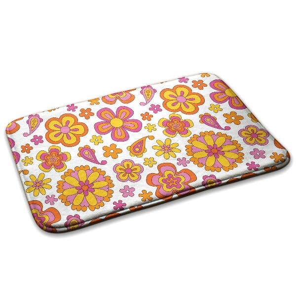 Covor dormitor Model floral retro