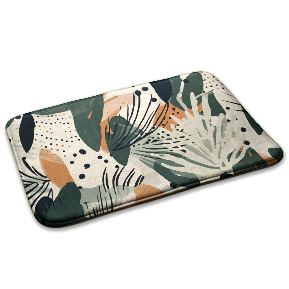  Covor bucătărie antiderapant Model abstract de frunze