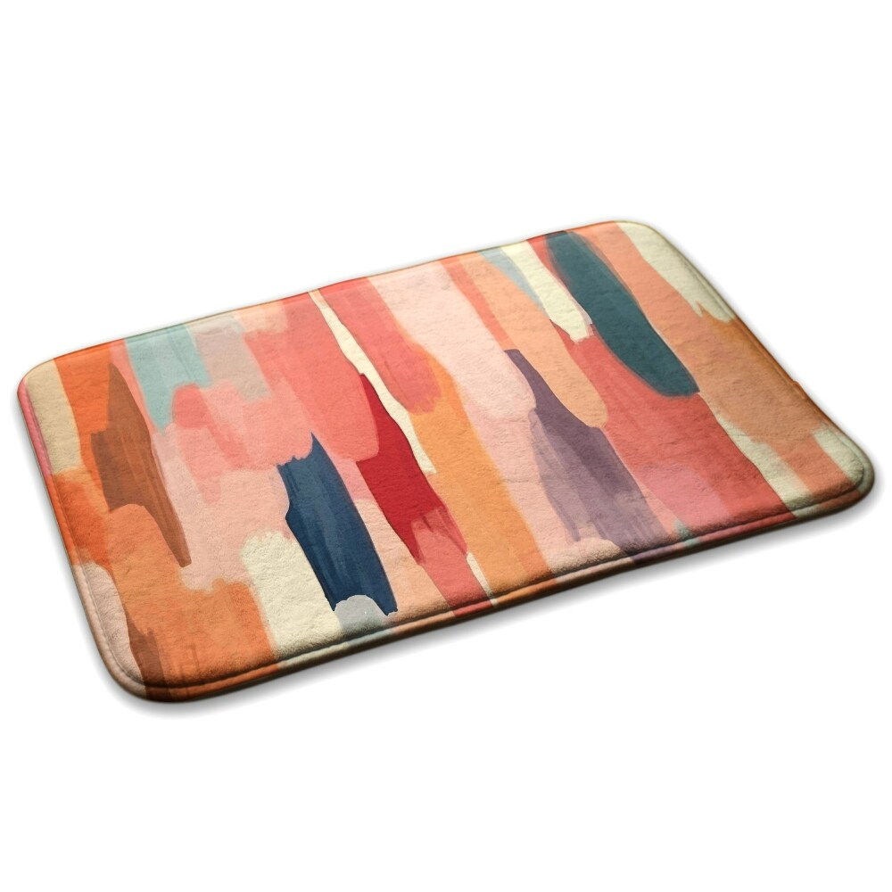  Covor dormitor Tușe de pensulă colorate abstracte