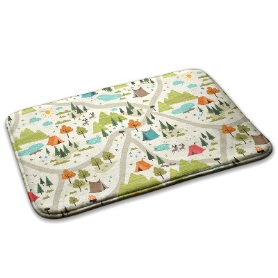  Covor mic Peisaj de camping