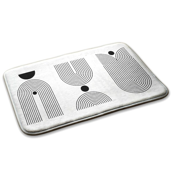 Covor mic Linii geometrice și forme semicirculare