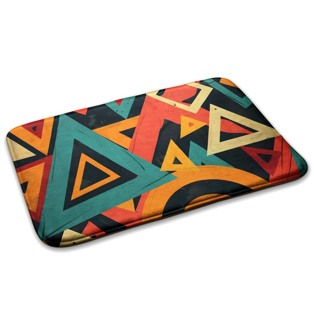  Covor copii Triunghiuri și forme geometrice colorate