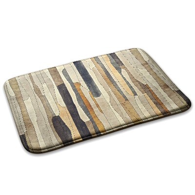  Covor copii Dungi verticale abstracte în tonuri de lemn