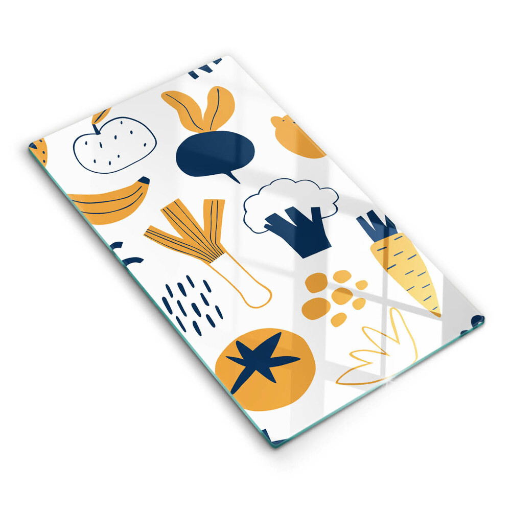 Tocător de bucătărie decorativ Ilustrație alimentară