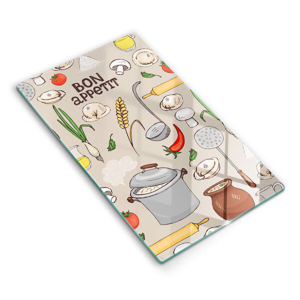 Tocător de bucătărie decorativ Ilustrație de bucătărie