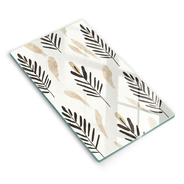 Tocător sticlă decorativ Plante boho
