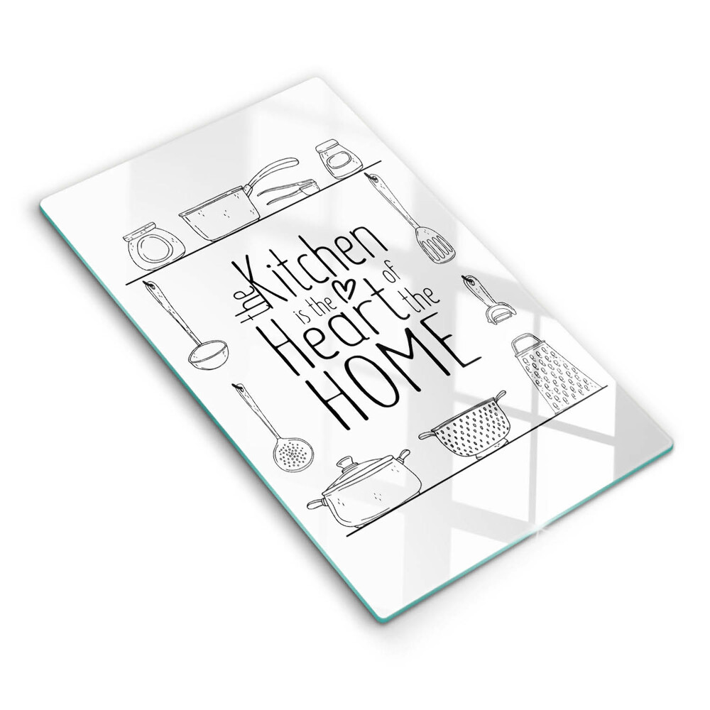 Tocător de bucătărie decorativ Inscripție, propoziție