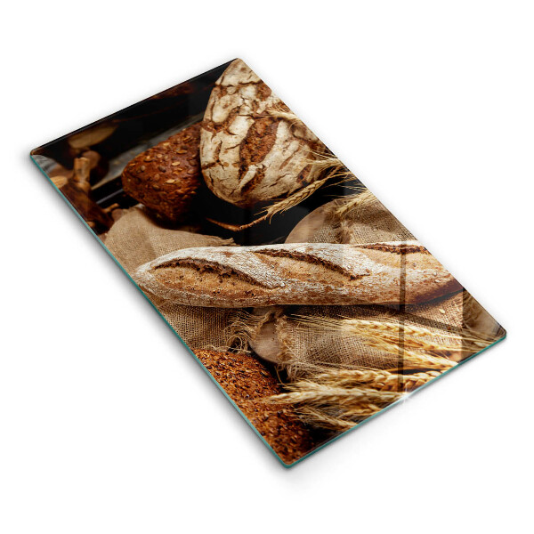 Tocător sticlă decorativ Pâine și pâini