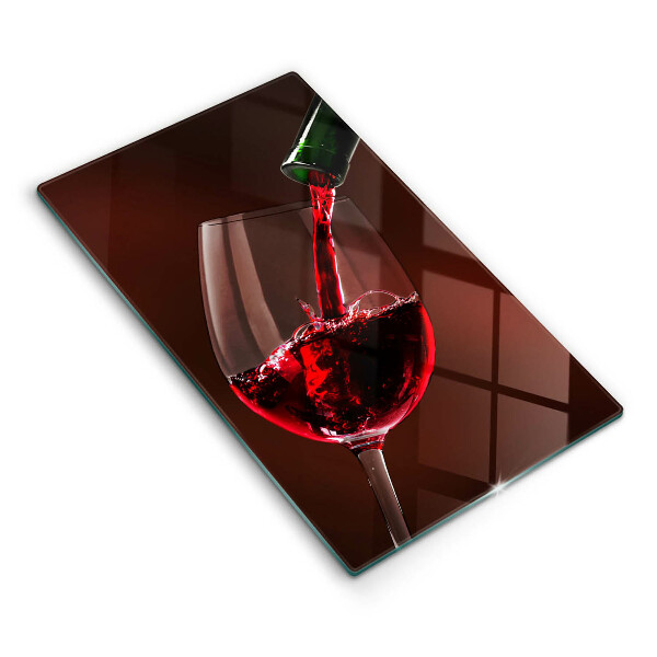 Tocător sticlă decorativ Un pahar de vin