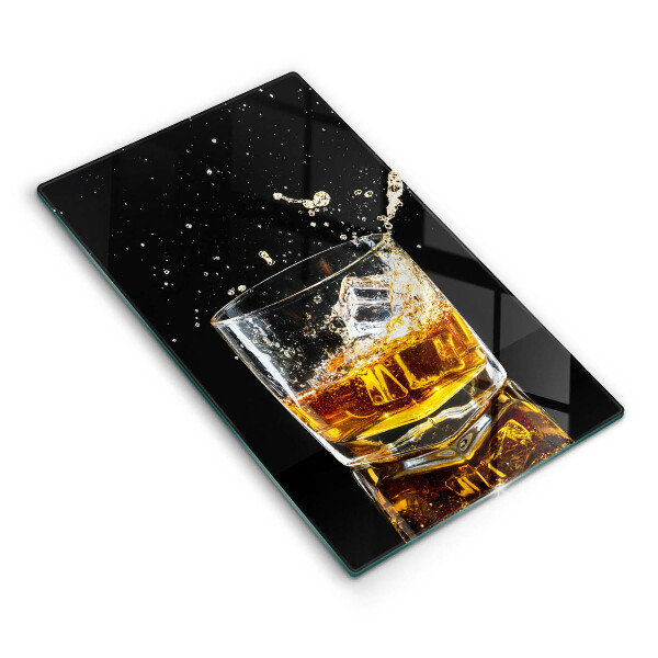 Tocător sticlă decorativ Un pahar de whisky