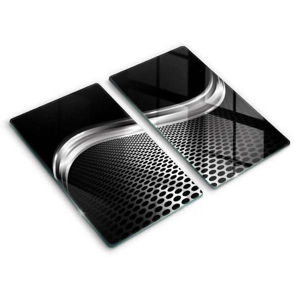 Tocător din sticlă Structură metalică 2 buc.