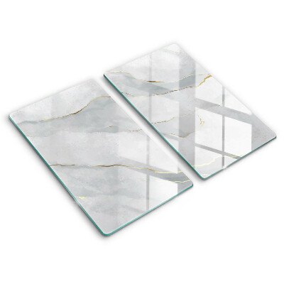 Tocător din sticlă Textură de piatră 2 buc.