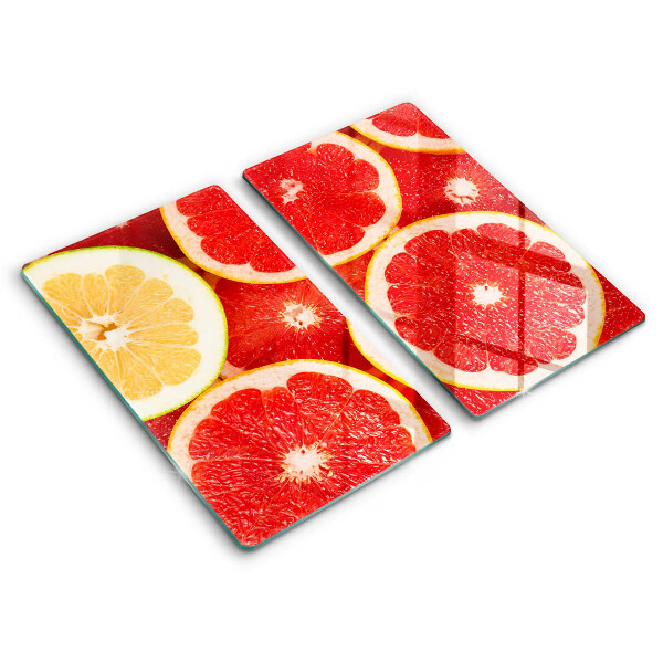 Tocător din sticlă Felii de grapefruit 2 buc.