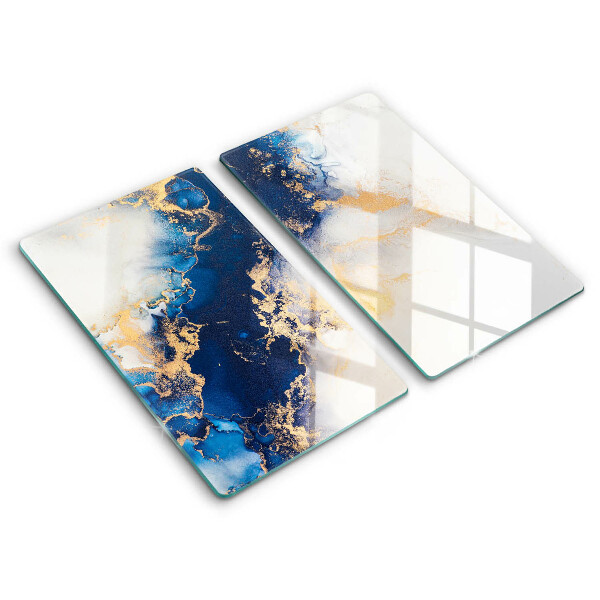 Tocător de bucătărie Abstracție cu albastru 2 buc.