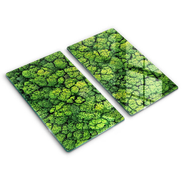 Tocător din sticlă Plante naturale mușchi 2 buc.