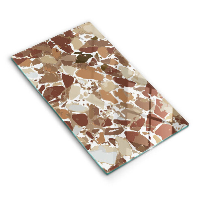 Tocător din sticlă Pete decorative din piatră