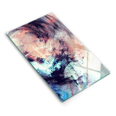 Tocător din sticlă Abstracție pictată