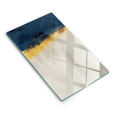 Tocător sticlă Aur abstract