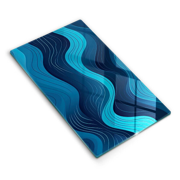 Tocător sticlă Valuri abstracte
