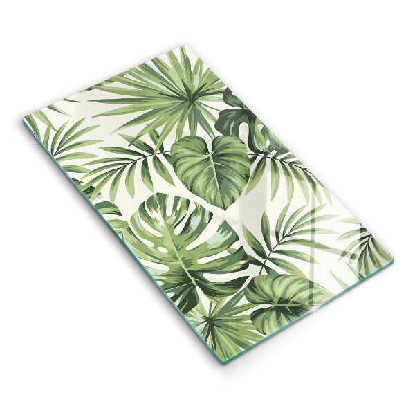 Tocător de bucătărie Ilustrație a frunzelor de monstera