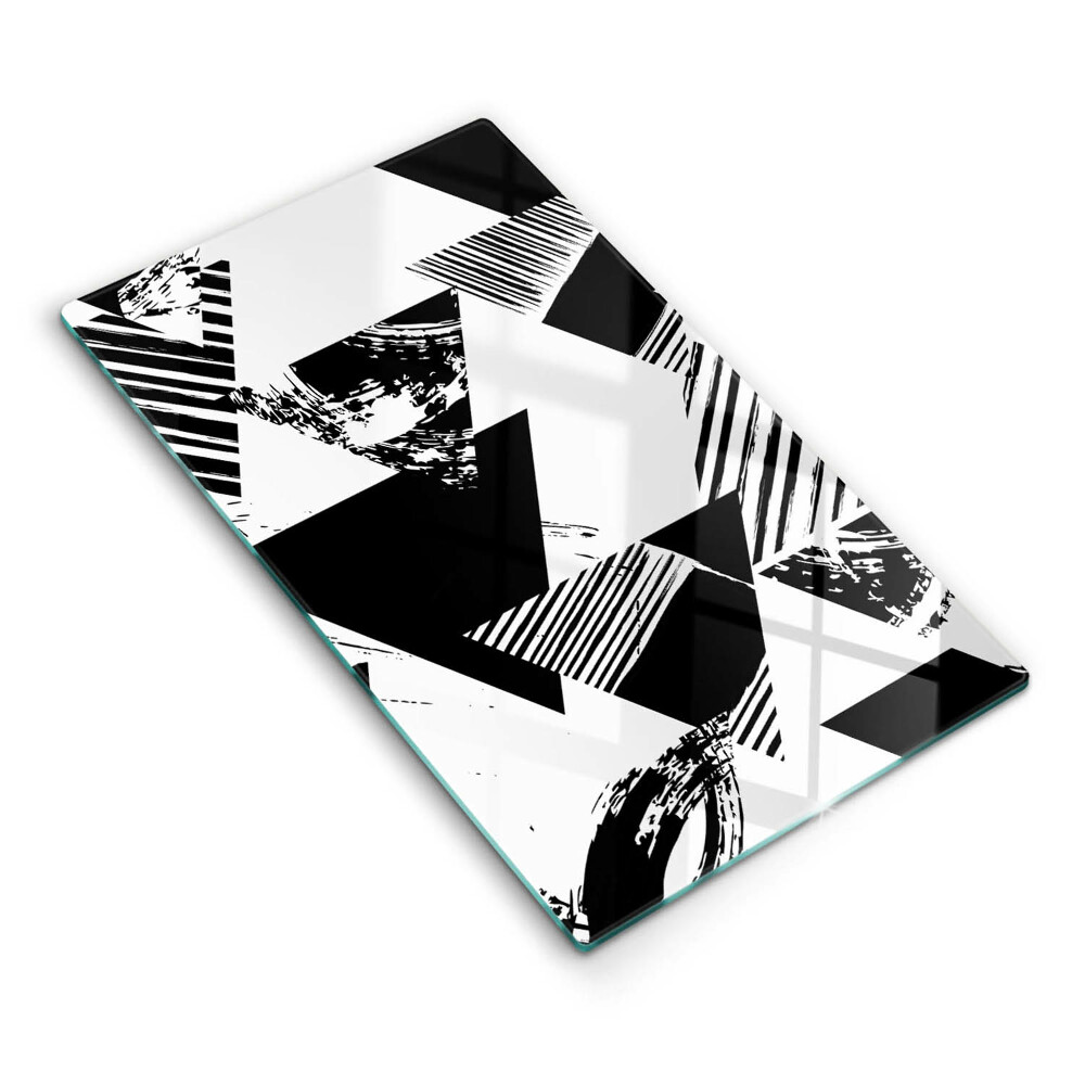 Tocător din sticlă Triunghiuri geometrice