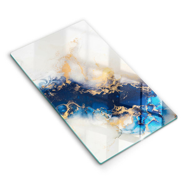 Tocător de bucătărie Abstracție cu albastru