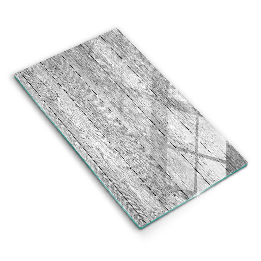 Tocător din sticlă Scânduri vechi de lemn