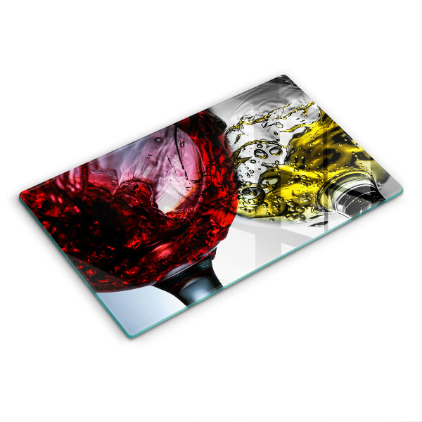 Tocător sticlă decorativ Pahare de vin