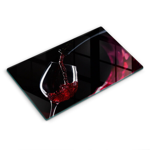 Tocător de bucătărie decorativ Un pahar de vin roșu