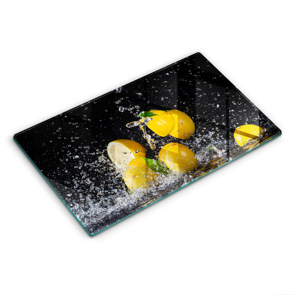 Tocător sticlă decorativ Fructe suculente de lămâie